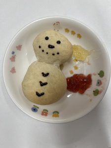 雪だるまパン